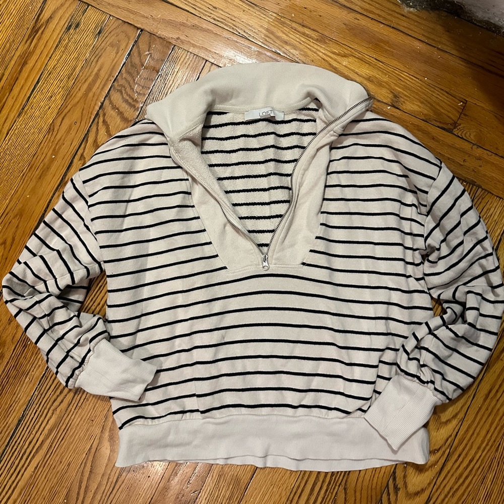 LOFT quarter zip Small
